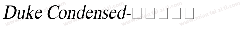 Duke Condensed字体转换